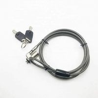 ANLI Hotsale Kunci Pengaman Laptop PC dari Bahan Zinc Alloy dengan Kabel Baja dan Kunci