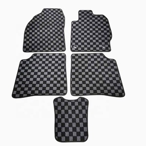 Alfombrillas personalizadas de buena calidad y a medida con diseño de tablero de ajedrez para coche, alfombrillas para <span class=keywords><strong>Toyota</strong></span> <span class=keywords><strong>Prius</strong></span> 30 50, alfombrillas OEM - Product Image 2