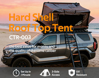 Tente de toit rigide pliable 4 saisons de haute qualité 2026 pour camping en voiture, 2-3 personnes, vente en gros