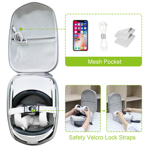 Estuche de transporte de fábrica Estuche de almacenamiento Bolsa de transporte para Oculus <span class=keywords><strong>Quest</strong></span> <span class=keywords><strong>2</strong></span> con correa <span class=keywords><strong>Elite</strong></span> - Product Image 2