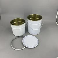 Seau en étain en métal de 5 gallons/10 litres pour l'utilisation de la peinture