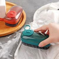 Brosse à laver automatique pour vêtements avec distributeur de savon Brosse de nettoyage hydraulique Brosse à chaussures en tissu