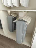 Tringle à vêtements moderne en métal, rétractable et coulissante, gain de place pour chambre et placard