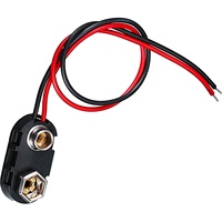 Connecteur de batterie 9V, 10 pièces, coque à boucle rigide en plastique, à pression