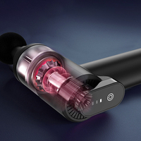 Nouveau pistolet de massage sans fil rechargeable avec moteur sans balais, 5 têtes de massage et contrôle de la minuterie pour un massage profond du corps entier