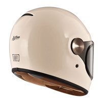 Nouveau casque intégral vintage ASTONE GT4 blanc brillant en ABS certifié ECE22.06 Garantie 1 an