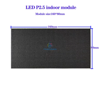 Module d'affichage LED couleur pleine résolution 1080P intérieur P2.5 étanche 160x80mm 64x32 500 nits XOBLED 1920Hz Garantie 2 ans