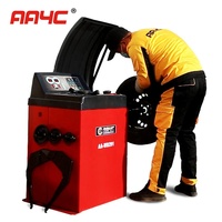 Équipements de garage AA4C Machine de service des pneus Équilibreuse de roues semi-automatique Machine d'équilibrage des pneus Équilibrage des pneus AA-WB291