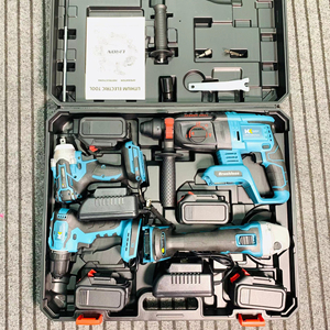 Factory Electric Drill Kit 21v Portable Cordless Brushless 18v Cordless Drill Lithium Battery <b>Power</b> <b>Tool</b> Kit - Product Image 5