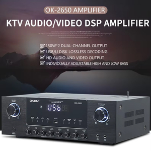 เครื่องขยายเสียงสำหรับคาราโอเกะที่บ้านแบบ 2.0 แชนแนล รองรับ USB และ Bluetooth  วัสดุโลหะ - Product Image 2