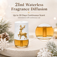Diffuseur d'arômes de Noël Flocon de Neige Cerf 21ml, Machine à Parfum Sans Eau à Brancher pour la Maison, Cadeau, Vente en Gros