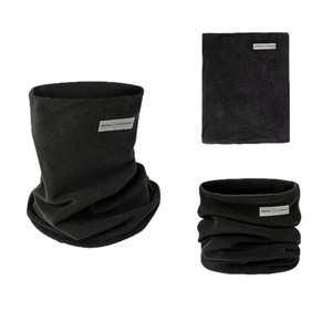 Protège-cou noir en polaire coupe-vent et anti-froid unisexe pour le cyclisme en extérieur - Product Image 1