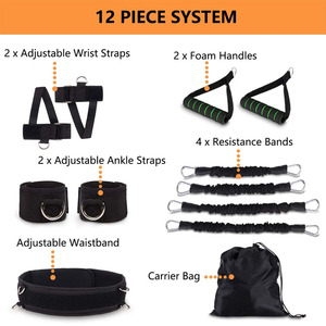 Dây tập thể dục kháng lực cao su tự nhiên CHENGMO SPORTS, sản xuất trực tiếp tại nhà máy, bộ dụng cụ tập luyện tốc độ và sự nhanh nhẹn, kèm bảo vệ ngực - Product Image 5