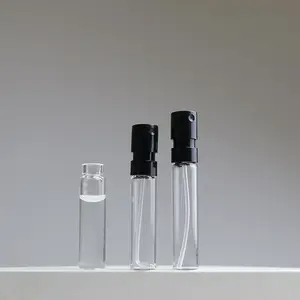 Winzige 1ml 1,5 ml 2ml Parfüm Probe Tester Flasche Parfüm Sprüh glas Fläschchen