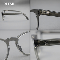 Nouvelles montures optiques ultra-légères en titane pur pour étudiantes, montures de lunettes de vue à monture complète, style diamant, pour visages naturels, lunettes de lecture