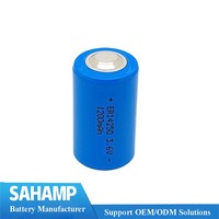 Baterai Ultralife UHE-ER14250-H 1.2AH 1200mAH 1/2AA Lithium Thionyl Chloride 3.6V PC Pin ER14250-2PT DIP-2 6000-Cycle