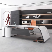 Bureau de direction de luxe moderne en chêne massif, écologique et personnalisé pour les bureaux