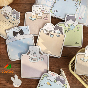 Note adesive a tema animale carino note adesive piccola serie di teatro da parete Memo Pad per uso scolastico - Product Image 2