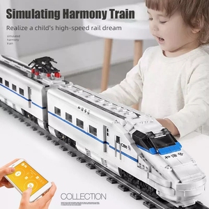 MOULD KING 12002 MOC World Railway Treno ad Alta Velocità CRH2 <span class=keywords><strong>Giocattoli</strong></span> per Bambini Idee Regalo per Ragazzo Treno Telecomandato Mattoncini da Costruzione - Product Image 3