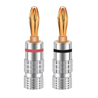 20 prises banane Audio HIFI de 4MM, connecteur plaqué or 24K avec verrouillage à vis, pour haut-parleur, Jack