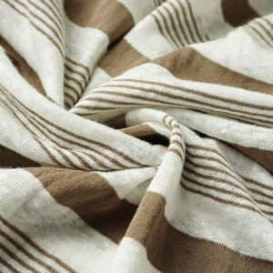 Vente en gros stock naturel ultra doux 50% coton 50% <span class=keywords><strong>lin</strong></span> rayé <span class=keywords><strong>jersey</strong></span> natrual <span class=keywords><strong>lin</strong></span> <span class=keywords><strong>lin</strong></span> mélange <span class=keywords><strong>tissu</strong></span> pour tenue décontractée t-shirt - Product Image 3