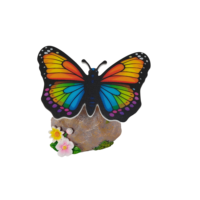 Lampe papillon lumineuse dynamique en forme d'animal, étanche pour extérieur, décoration de jardin festive, sculpture lumineuse pour scène nocturne