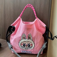 Bubu sac style japonais mignon broderie sac fourre-tout étanche cordon sac à bandoulière pour femmes Kawaii sac à main décontracté