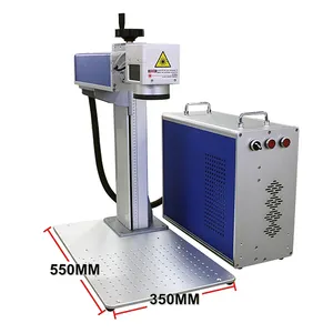 Afgescheiden Ly Fiber Laser Galvo Laser Printer Machine 30W Raycus Roestvrijstalen Etsmachine Lasermarkeermachine