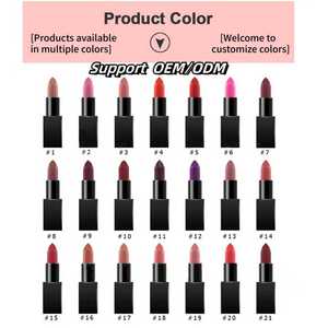 Rouges à lèvres HOMAKE tendance, couleurs variées, formule longue tenue, ingrédients végétaux, minéraux, vegan, fini crémeux/<span class=keywords><strong>mat</strong></span>, personnalisable 4g - Product Image 3