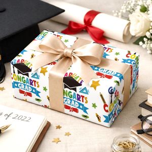 White color printed graduation season gift wrapping <b>paper</b> customizable gift wrapping <b>paper</b> graduation gift wrapping <b>paper</b> - Product Image 2