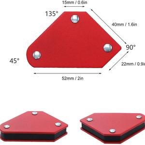 Soporte Magnético para Soldadura, 4 Piezas, Capacidad de Carga de 9 Libras, para Posicionamiento de Metales - Product Image 3