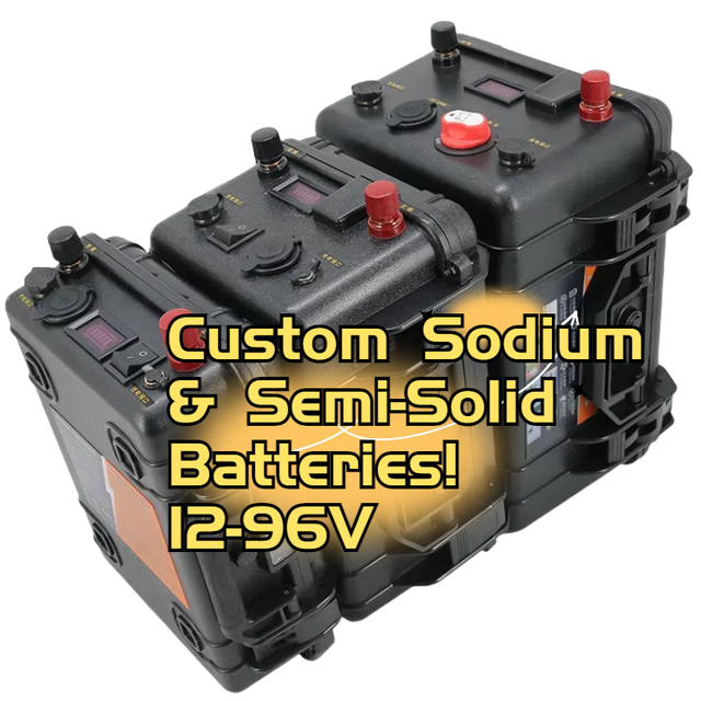 24V 96V 100-1000AH Drop-In Sodium Ion Battery Pack Replacement for Lead Acid Electric Vehicles Forklifts UPS Boats Wheelchairs