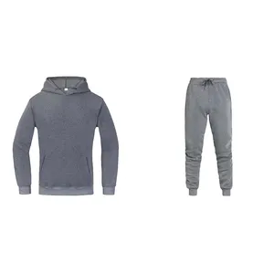 De gros hoodies jogger pantalon-Veste en molleton pour hommes, lot de 3 pièces, costume de jogging, Sweat à capuche