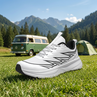 Chaussures de randonnée à coupe large, chaussures de trail running d'extérieur, chaussures de sport décontractées absorbant les chocs, unisexe, dessus en PU, semelle EVA