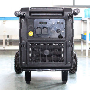 Générateur diesel portable à onduleur <span class=keywords><strong>BISON</strong></span> BSX7000I (CHINE) 7000W avec démarrage électrique 24V CC et démarrage par lanceur manuel, sortie 380V CA 50/60Hz - Product Image 2