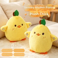 Jouet en peluche musical interactif pour bébé, piano sensoriel transfrontalier, poupée électrique apaisante pour parents et enfants, cadeau en polyester