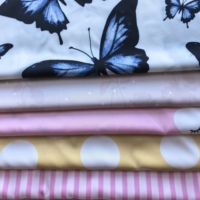 Échantillons Gratuits Tissu Satin Soyeux 100% Polyester Impression Numérique Style Insulaire Micronésien pour la Confection de Robes