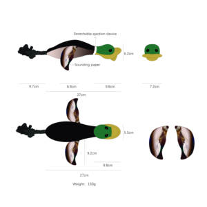 Katapult-Flugenten-Spielzeug für Haustiere zum Spielen im Freien, Training, interaktives Quietschspielzeug, schwimmendes EVA-Plüschspielzeug für Hunde - Product Image 5