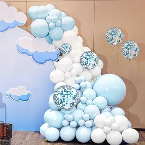 Schlussverkauf 126 Stück Ballonbogen-Set mit Konfetti-Ballons geeignet für Hochzeit Baby Taufe Geburtstag Party Dekoration Ballon
