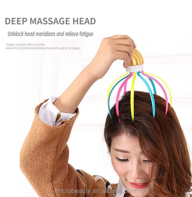 New 2023 Scratcher for Deep Relaxation Hair Stimulation and Stress Relief Handheld Head Scalp Massager Tingler