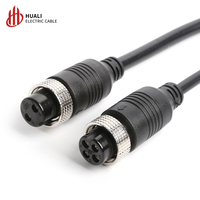 Connecteur automobile étanche HUALI GX20 à fiche aviation M19, moulé par injection, à tête simple ou double, pour câble à fils en bande, 2, 3, 4, 5, 6 conducteurs, 3-10A