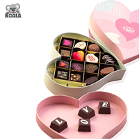 Boîte-cadeau de mariage de haute qualité, certifié écologique 100%, cadeau en forme de cœur de bonbons au chocolat sucré B