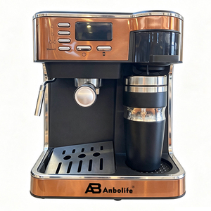 Anbolife Machine <span class=keywords><strong>à</strong></span> café multifonctionnelle Espresso + Café filtre, Vente en gros uniquement, OEM, Capsules pré-emballées <span class=keywords><strong>souples</strong></span> avec protection contre la surchauffe - Product Image 5