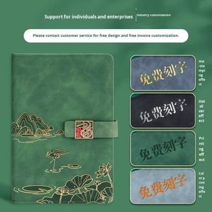New Chinese Creative <b>Gift</b> Set A5 Faux Leather Fillable Notebook for Chinese New Year & Christmas Business <b>Gift</b> - Product Image 4