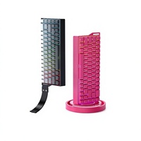 Clavier mécanique de jeu FV K68, interface USB, connectivité triple mode, PC de bureau, design entièrement interchangeable à chaud, éclairage RVB