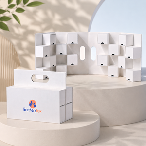 กล่องของขวัญคริสต์มาสแบบพับได้รีไซเคิลได้ ดีไซน์ใหม่จาก Brothersbox Odm กล่องปฏิทินนับถอยหลัง 12/24 วัน พร้อมลิ้นชัก - Product Image 2