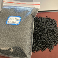 Granulés de POM de qualité moulage par injection noir vierge Résine acétal Dupont Delrin 500P Noir BK602