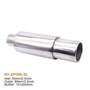 Système d'échappement à haut débit vendu directement par l'usine, véhicules de course, embouts chromés polis, <span class=keywords><strong>silencieux</strong></span> d'échappement efficace - Product Image 2