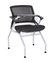 Chaise en maille confortable au design moderne, table de formation pour bureau et salle de conférence, mobilier scolaire empilable