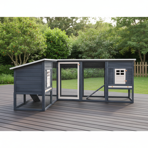 Casa/Jaula para Mascotas de Madera Ecológica para Exteriores, Ideal para Conejos y Gallinas Grandes, Caseta para Perros, Superventas - Product Image 2